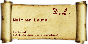 Weltner Laura névjegykártya